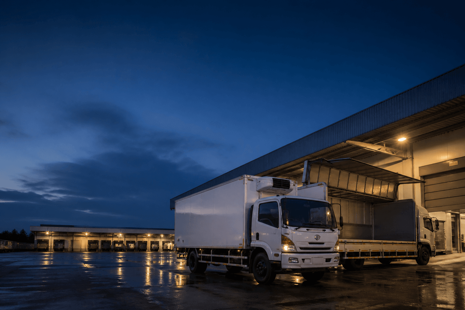 Armada logistik di area distribusi
